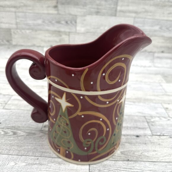 2005 Demdaco Winter Carols Christmas Tree Pitcher, 40 FL OZ - Picture 3 of 6
